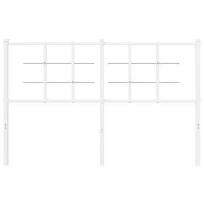 vidaXL Metal Replace Headboard White 135 cm