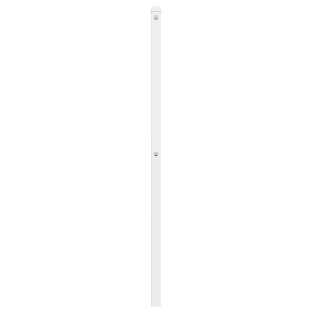 vidaXL Metal Replace Headboard White 135 cm