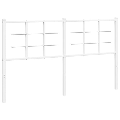 vidaXL Metal Replace Headboard White 150 cm