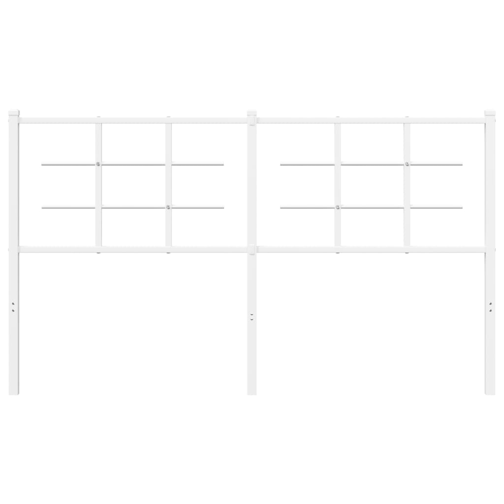 vidaXL Metal Replace Headboard White 150 cm