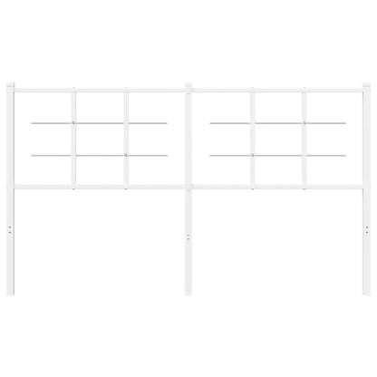vidaXL Metal Replace Headboard White 160 cm