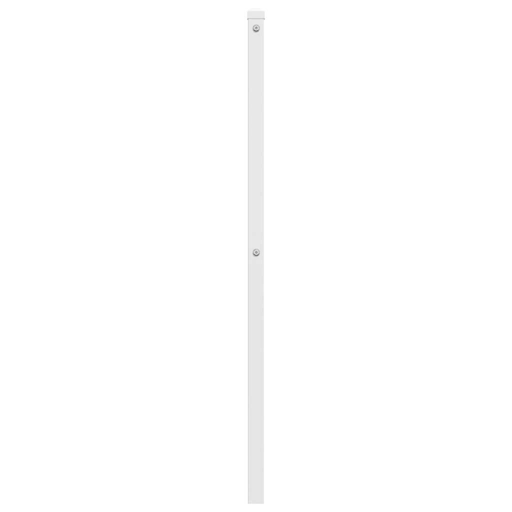 vidaXL Metal Replace Headboard White 160 cm