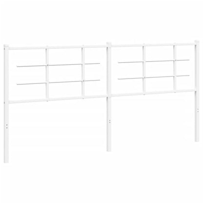 vidaXL Metal Replace Headboard White 180 cm