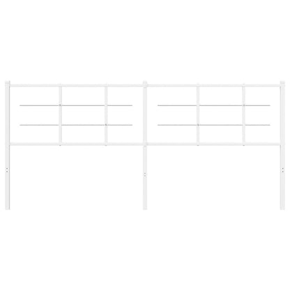 vidaXL Metal Replace Headboard White 193 cm
