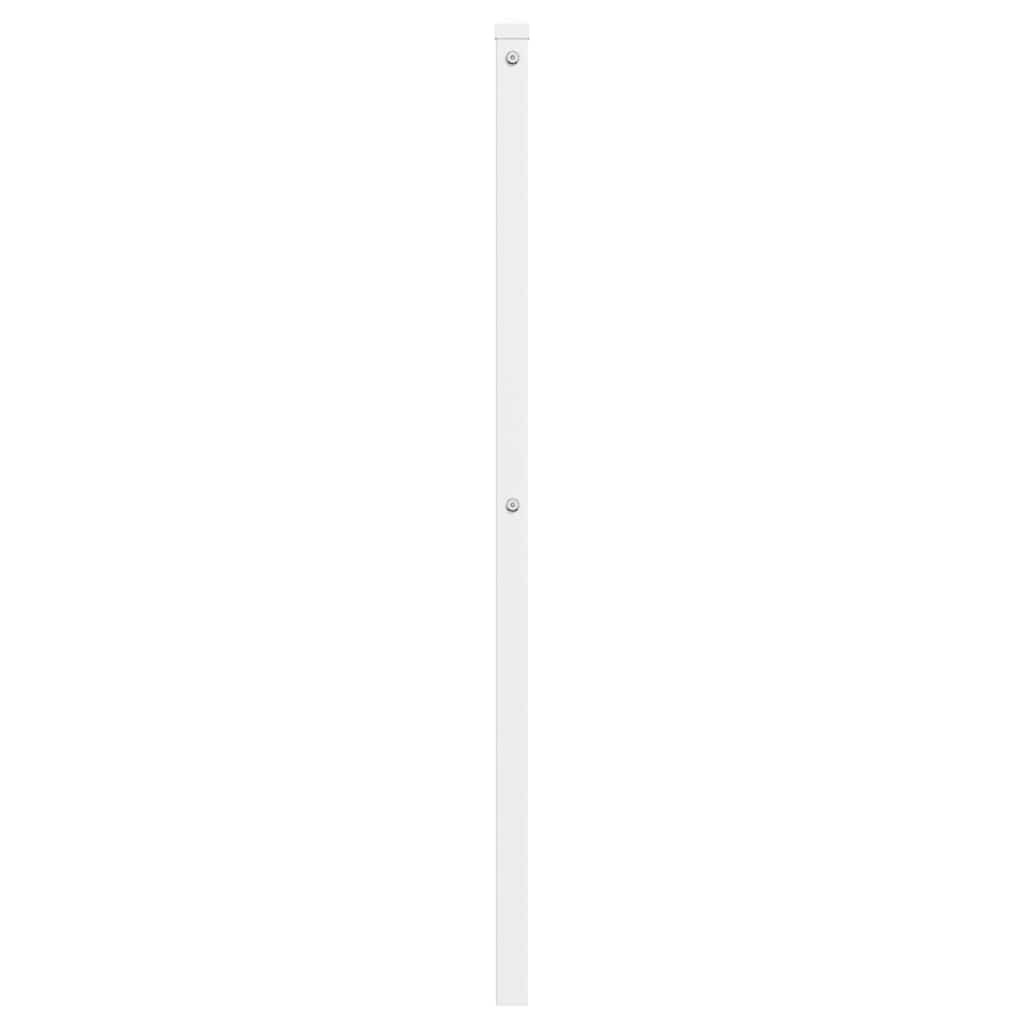 vidaXL Metal Replace Headboard White 200 cm