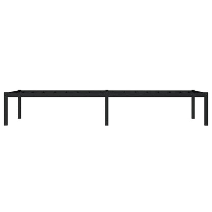 vidaXL Metal Bed Frame without Mattress Black 75x190cm