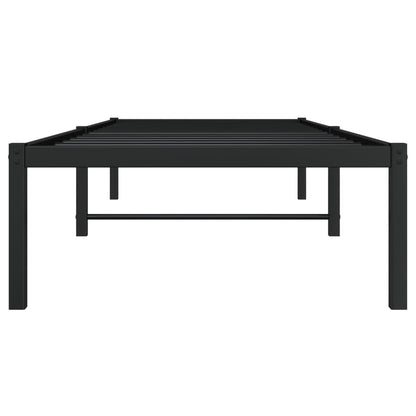 vidaXL Metal Bed Frame without Mattress Black 80x200cm