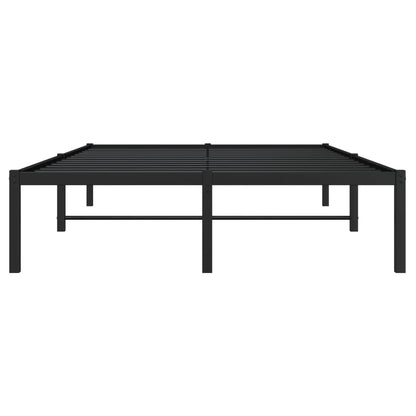 vidaXL Metal Bed Frame without Mattress Black 120x190cm