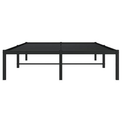 vidaXL Metal Bed Frame without Mattress Black 120x200cm
