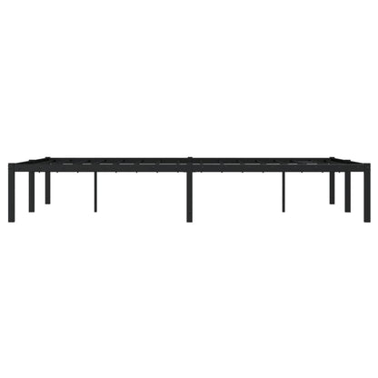 vidaXL Metal Bed Frame without Mattress Black 120x200cm