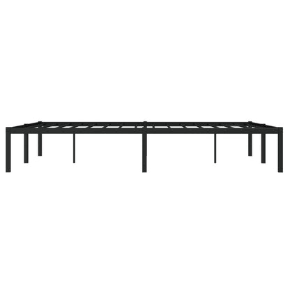 vidaXL Metal Bed Frame without Mattress Black 135x190cm