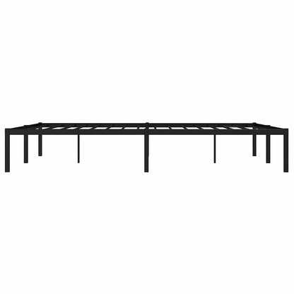 vidaXL Metal Bed Frame without Mattress Black 160x200cm