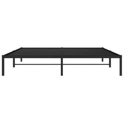 vidaXL Metal Bed Frame without Mattress Black 180x200cm