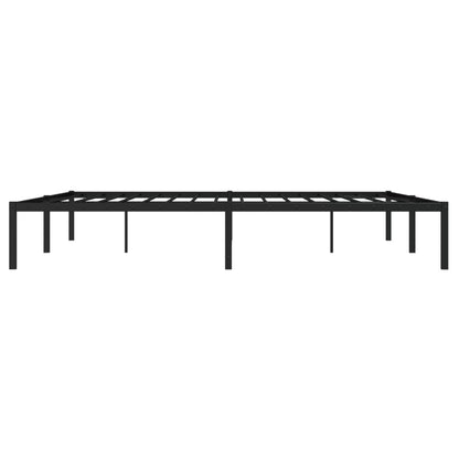 vidaXL Metal Bed Frame without Mattress Black 180x200cm