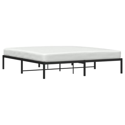 vidaXL Metal Bed Frame without Mattress Black 183x213cm