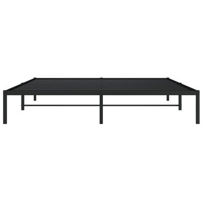 vidaXL Metal Bed Frame without Mattress Black 183x213cm