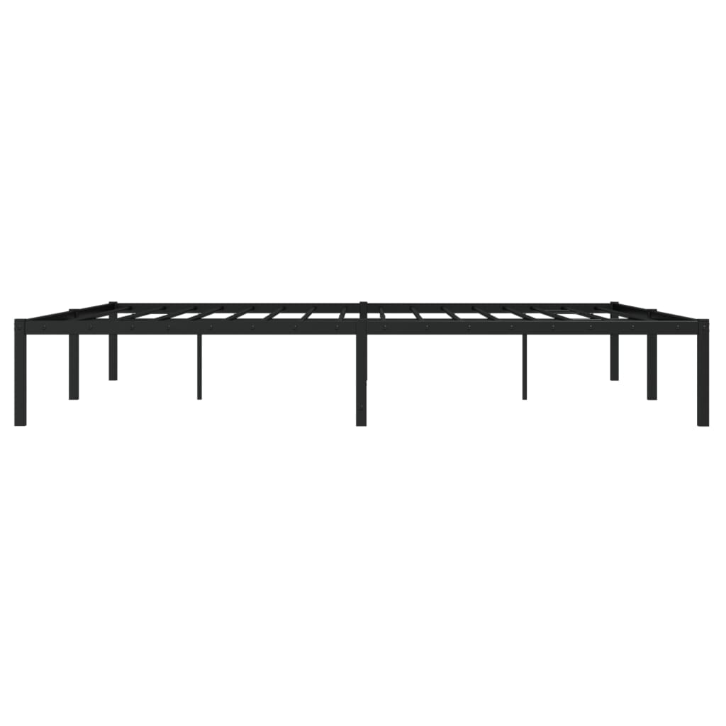 vidaXL Metal Bed Frame without Mattress Black 183x213cm