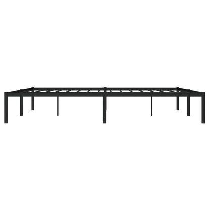 vidaXL Metal Bed Frame without Mattress Black 183x213cm