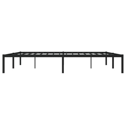 vidaXL Metal Bed Frame without Mattress Black 200x200cm