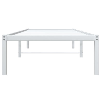 vidaXL Metal Bed Frame without Mattress White 80x200cm