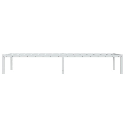 vidaXL Metal Bed Frame without Mattress White 80x200cm