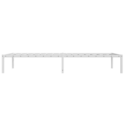 vidaXL Metal Bed Frame without Mattress White 107x203cm
