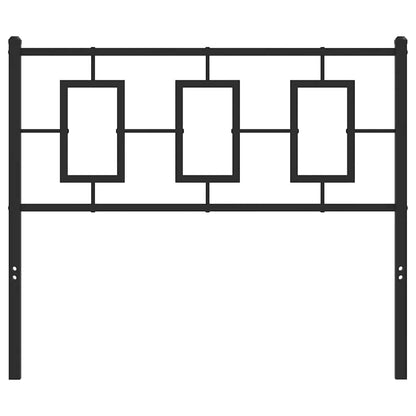 vidaXL Metal Replace Headboard Black 100 cm