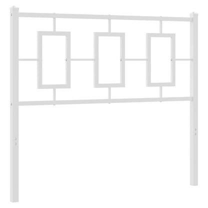 vidaXL Metal Replace Headboard White 100 cm