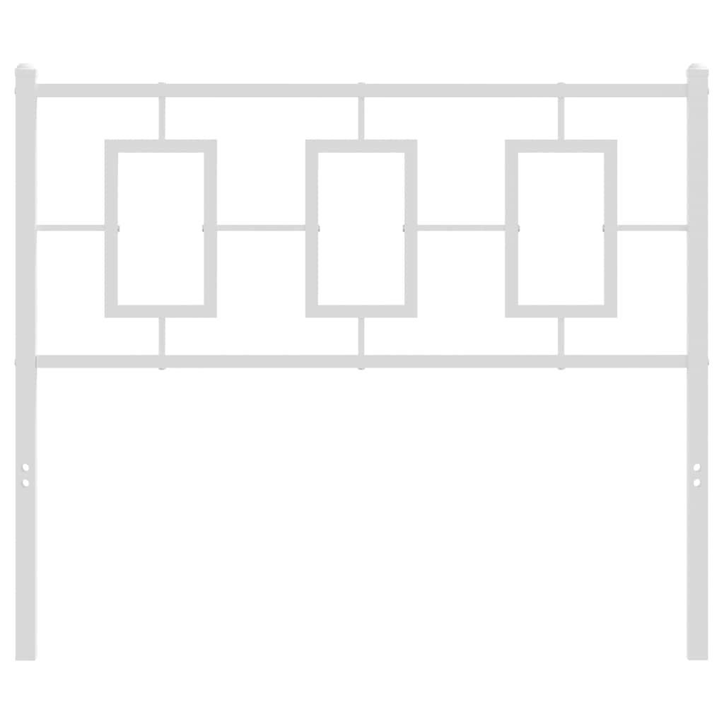 vidaXL Metal Replace Headboard White 100 cm