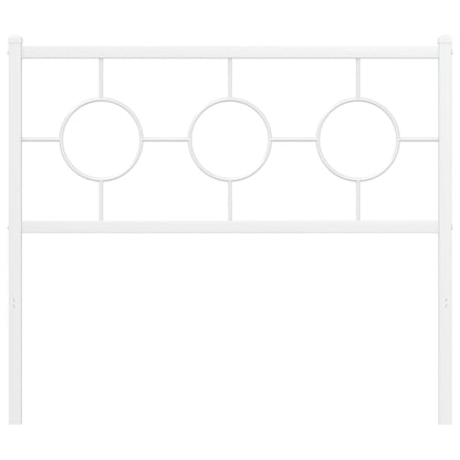 vidaXL Metal Replace Headboard White 100 cm