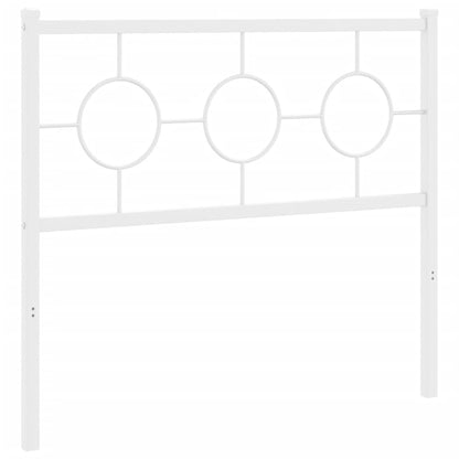 vidaXL Metal Replace Headboard White 100 cm