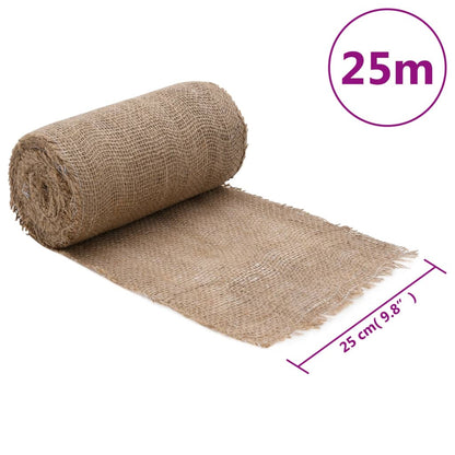 vidaXL Jute Roll 0.25x25 m 100% Jute 200 gsm