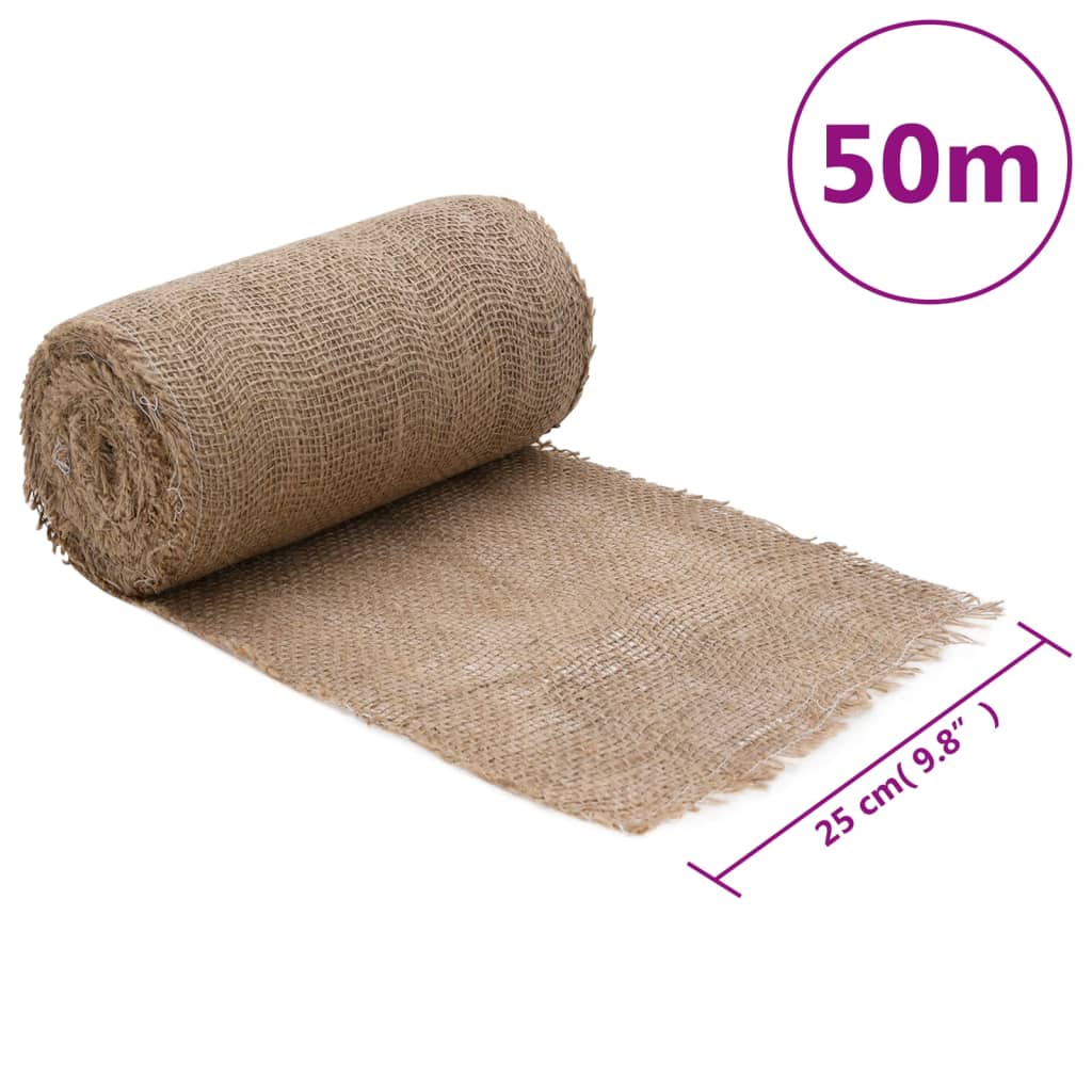 vidaXL Jute Roll 0.25x50 m 100% Jute 200 gsm