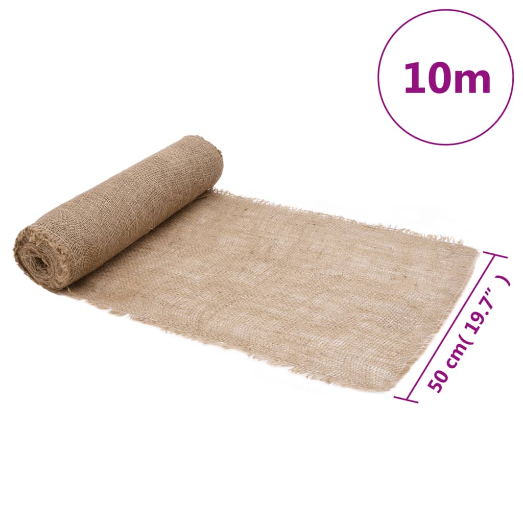 vidaXL Jute Roll 0,5x10 m 100% Jute 200 gsm