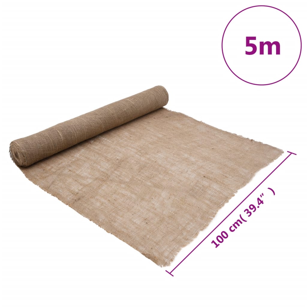 vidaXL Garden Jute Netting 100 cm x 5 m 180 gsm 100% Tossa Jute