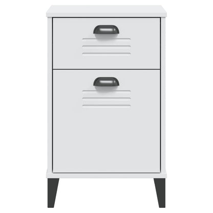 vidaXL Bedside Cabinet VIKEN White Engineered Wood