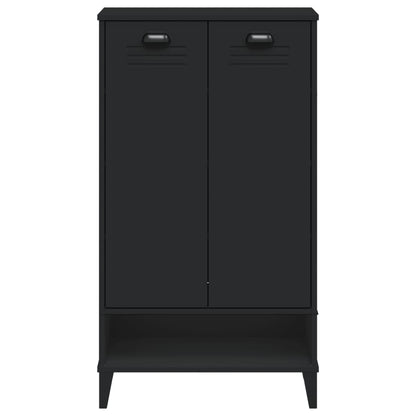 vidaXL Shoe Cabinet VIKEN Black Engineered Wood
