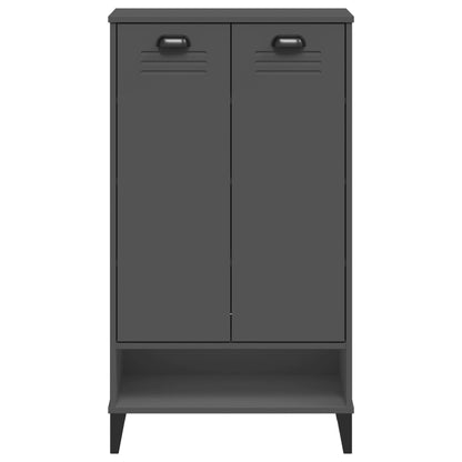 vidaXL Shoe Cabinet VIKEN Anthracite Grey Engineered Wood