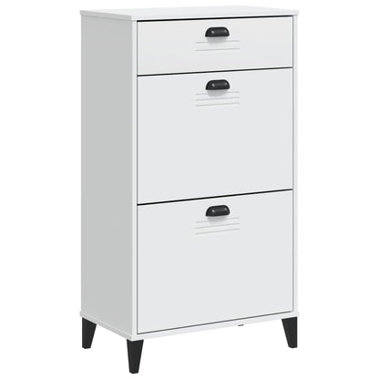vidaXL Shoe Cabinet VIKEN White Engineered Wood