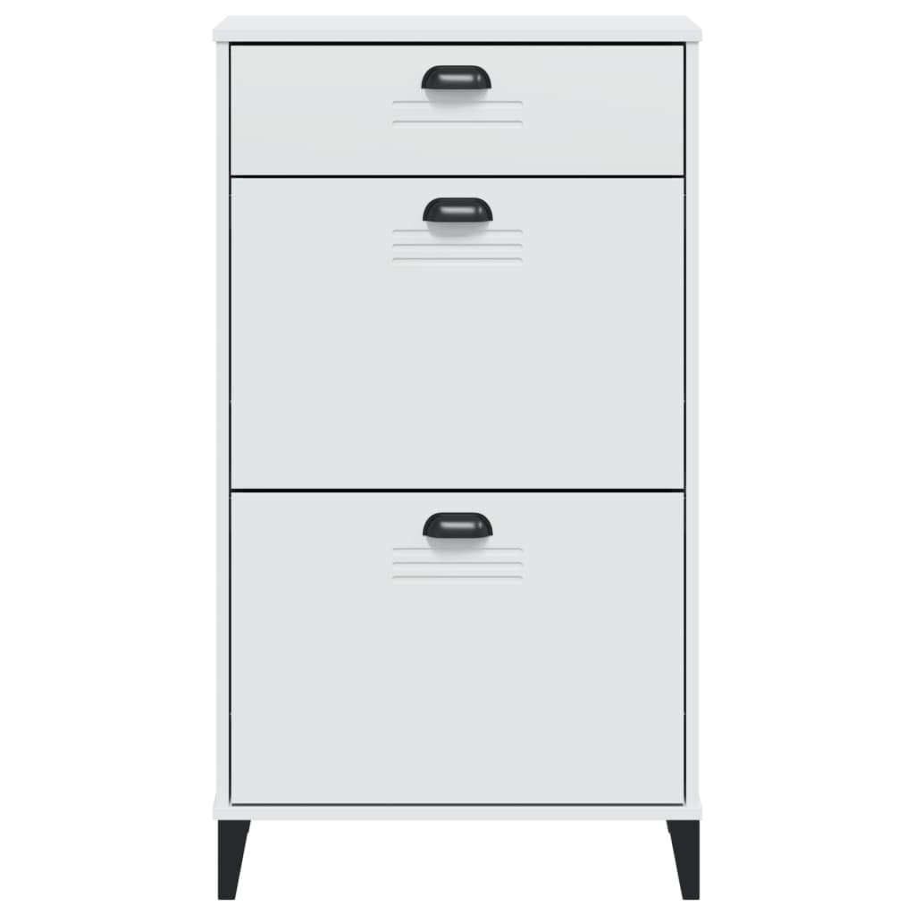 vidaXL Shoe Cabinet VIKEN White Engineered Wood