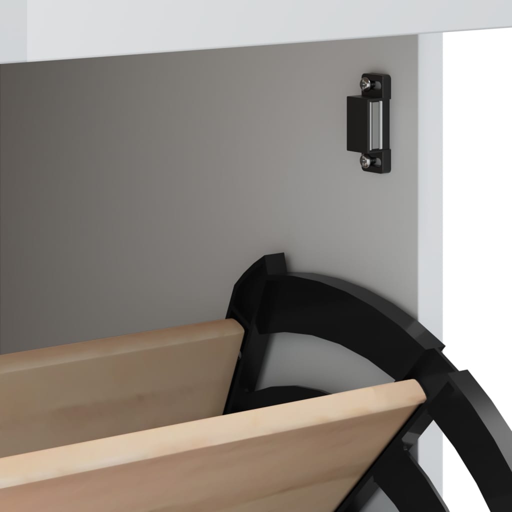 vidaXL Shoe Cabinet VIKEN White Engineered Wood