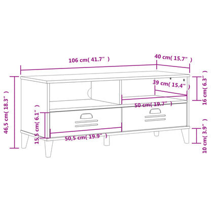 vidaXL TV Cabinet VIKEN Black Engineered Wood