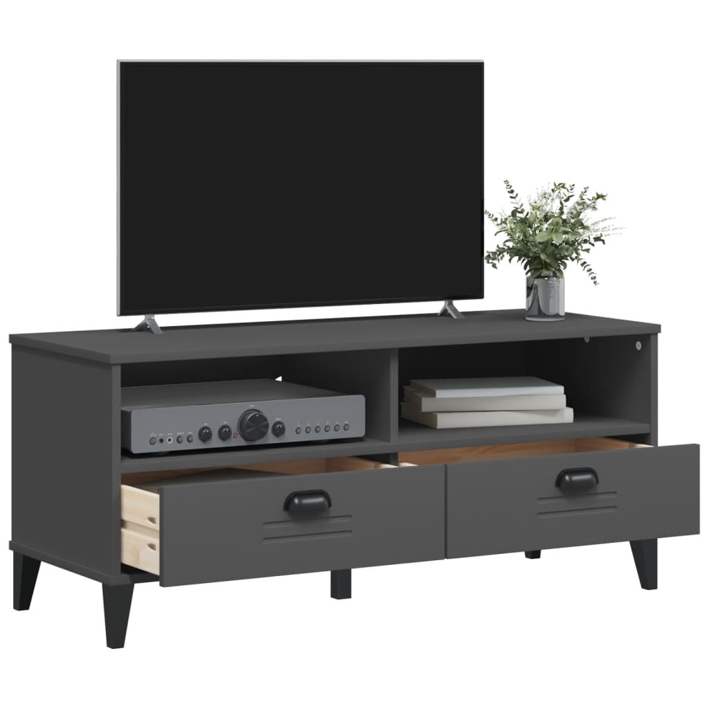 vidaXL TV Cabinet VIKEN Anthracite Grey Engineered Wood