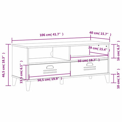 vidaXL TV Cabinet VIKEN Anthracite Grey Engineered Wood