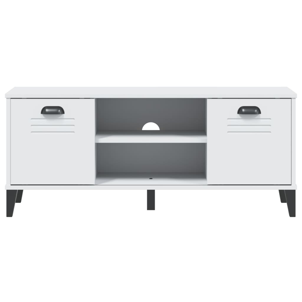 vidaXL Shoe Bench VIKEN White 106x35x45 cm Engineered Wood