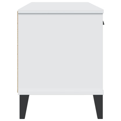vidaXL Shoe Bench VIKEN White 106x35x45 cm Engineered Wood