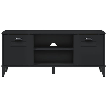 vidaXL Shoe Bench VIKEN Black 106x35x45 cm Engineered Wood