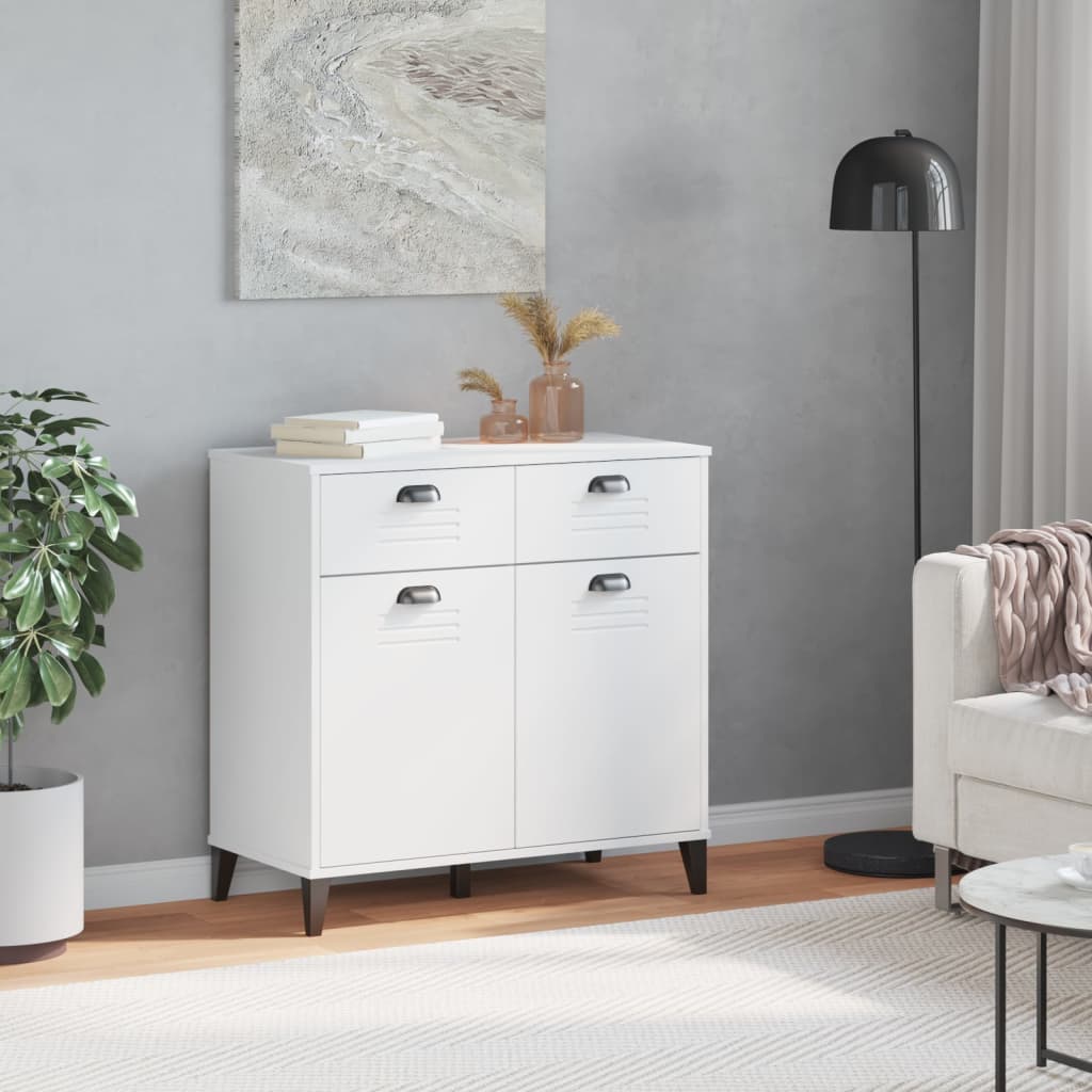 vidaXL Sideboard "VIKEN" White 80x40x80 cm Engineered Wood