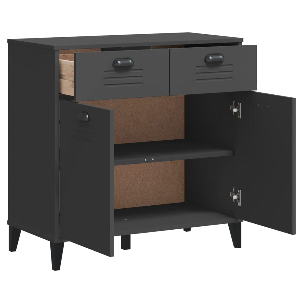 vidaXL Sideboard "VIKEN" Anthracite Grey 80x40x80 cm Engineered Wood
