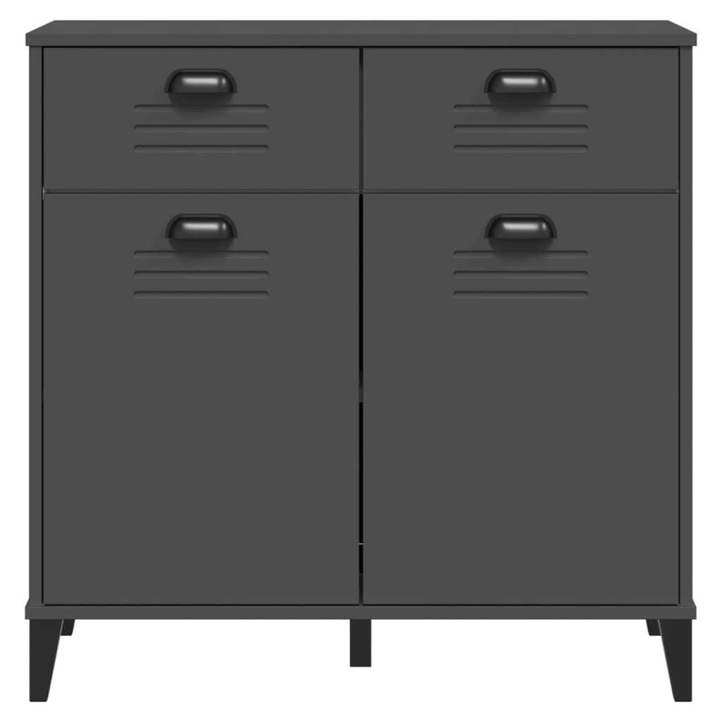 vidaXL Sideboard "VIKEN" Anthracite Grey 80x40x80 cm Engineered Wood